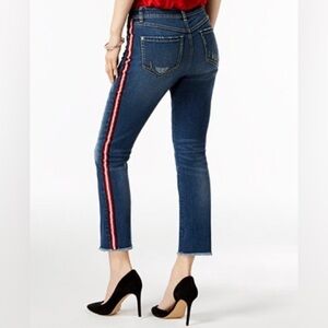 Nwt International Concepts INC Plus Size Red Racing Stripe Ankle Jeans s…